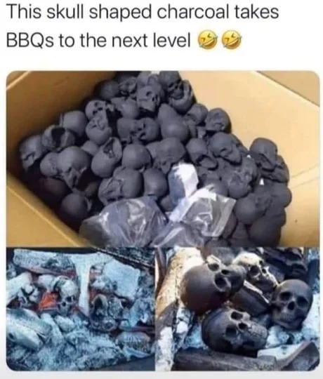 BBQ skulls - meme