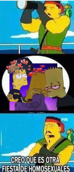 Bart simpson triste = homosexual xd - meme