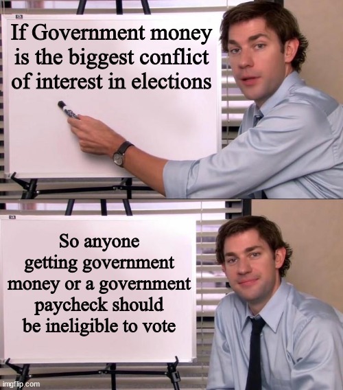 We need less people voting not more - meme