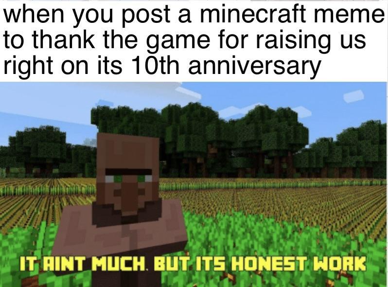 For all of you people who actually like Minecraft - meme