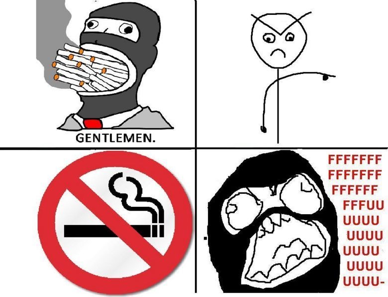Não fumem - meme