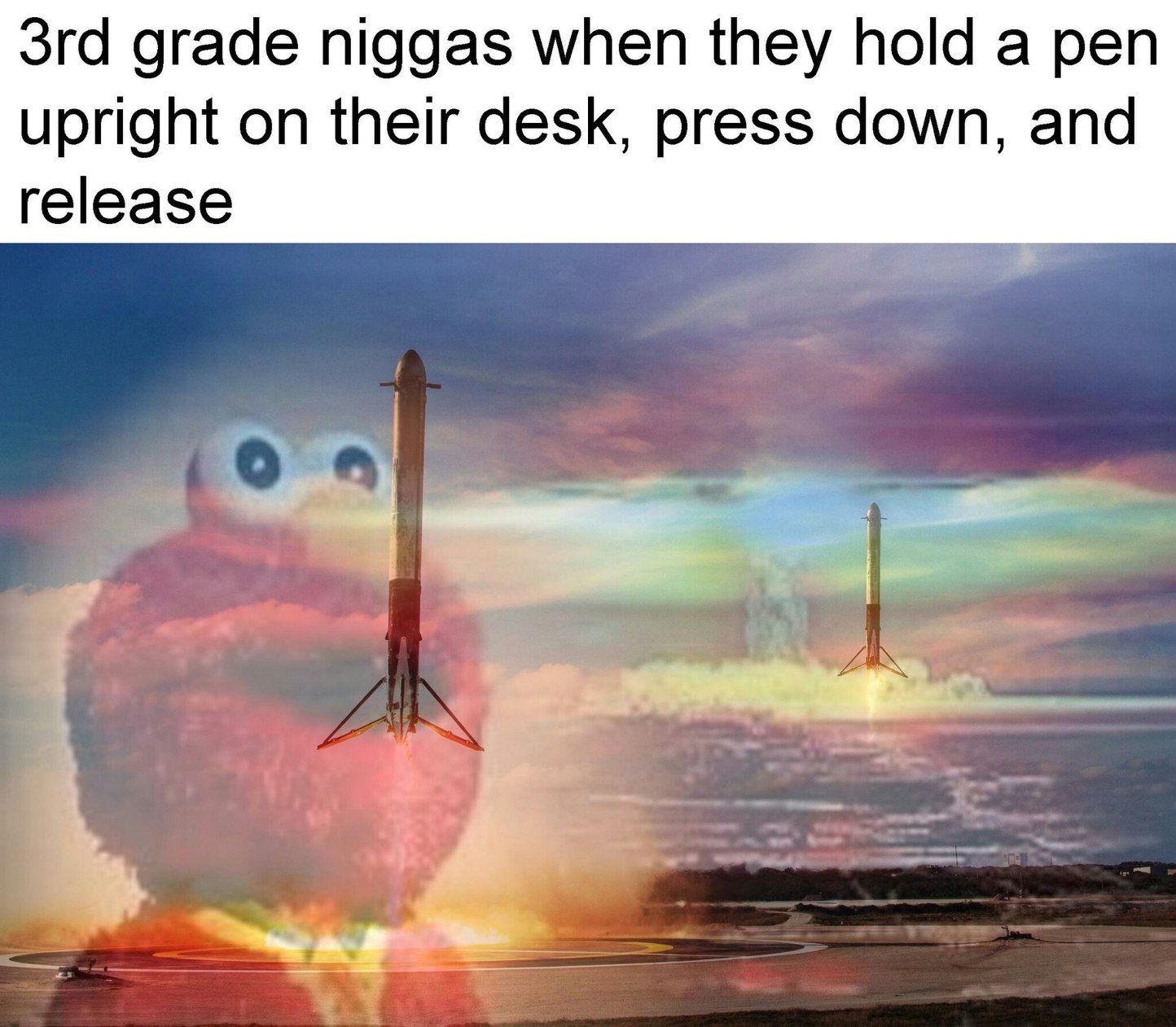 SpaceX rhymes with gay sex. - meme