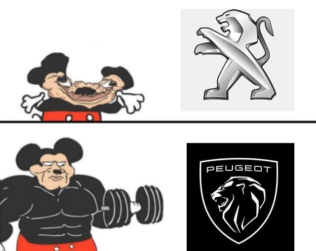 Peogeot logo meme