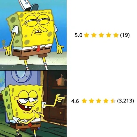 reviews de calidad - meme