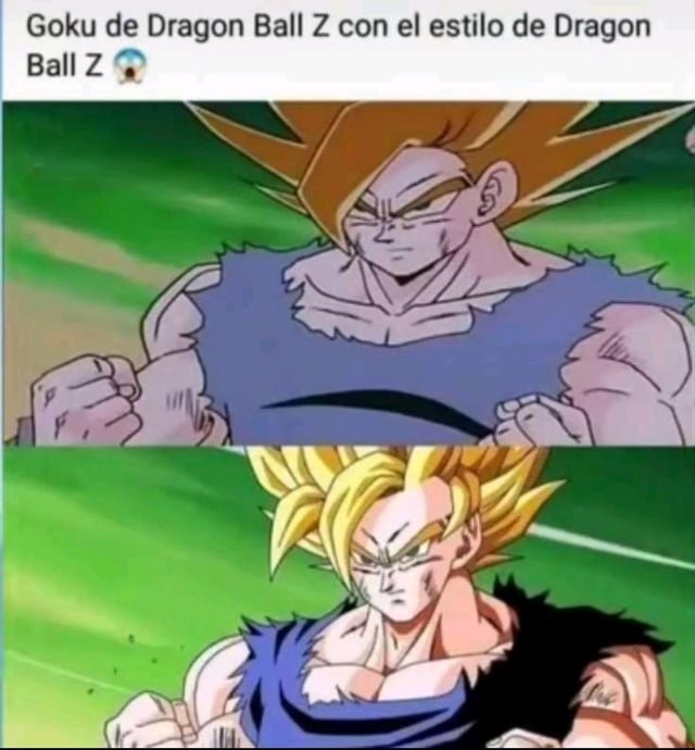 Goku Dragon ball Z en el estilo de Dragon ball z - meme