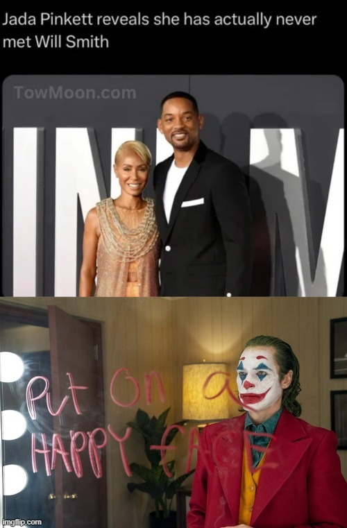 Will Smith must feel like a clown - meme