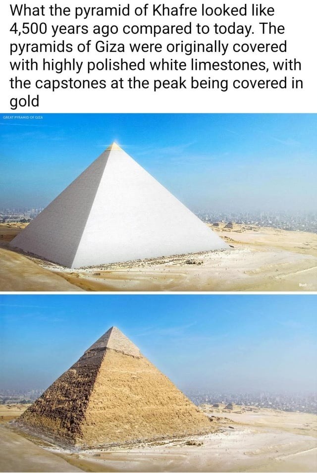 The pyramid glow-up we never got to see - meme