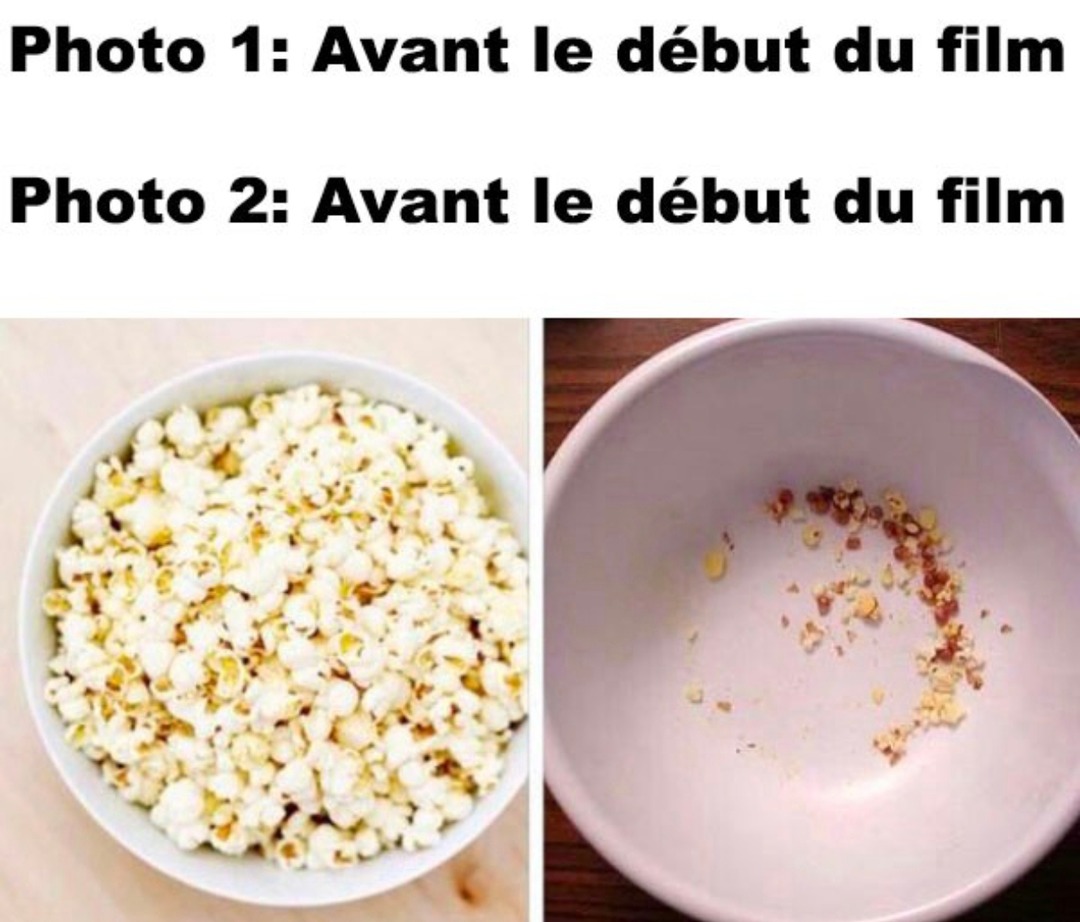 Avant le film vs Avant le film, le retour - meme