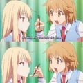 The anime is The Pet Girl Of Sakurasou(i recomend it)