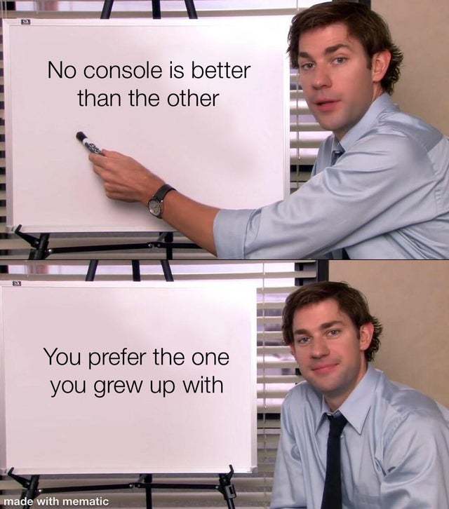 No console is better than the other - meme