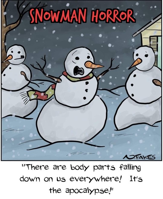 Snowman Horror - meme