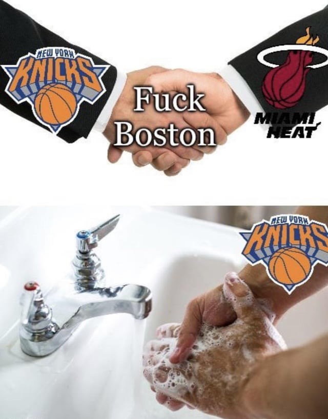 Knicks and Miami heat - meme