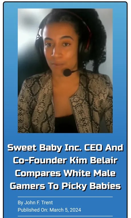 Sweet Baby Inc. CEO compares white male gamers to picky babies - meme