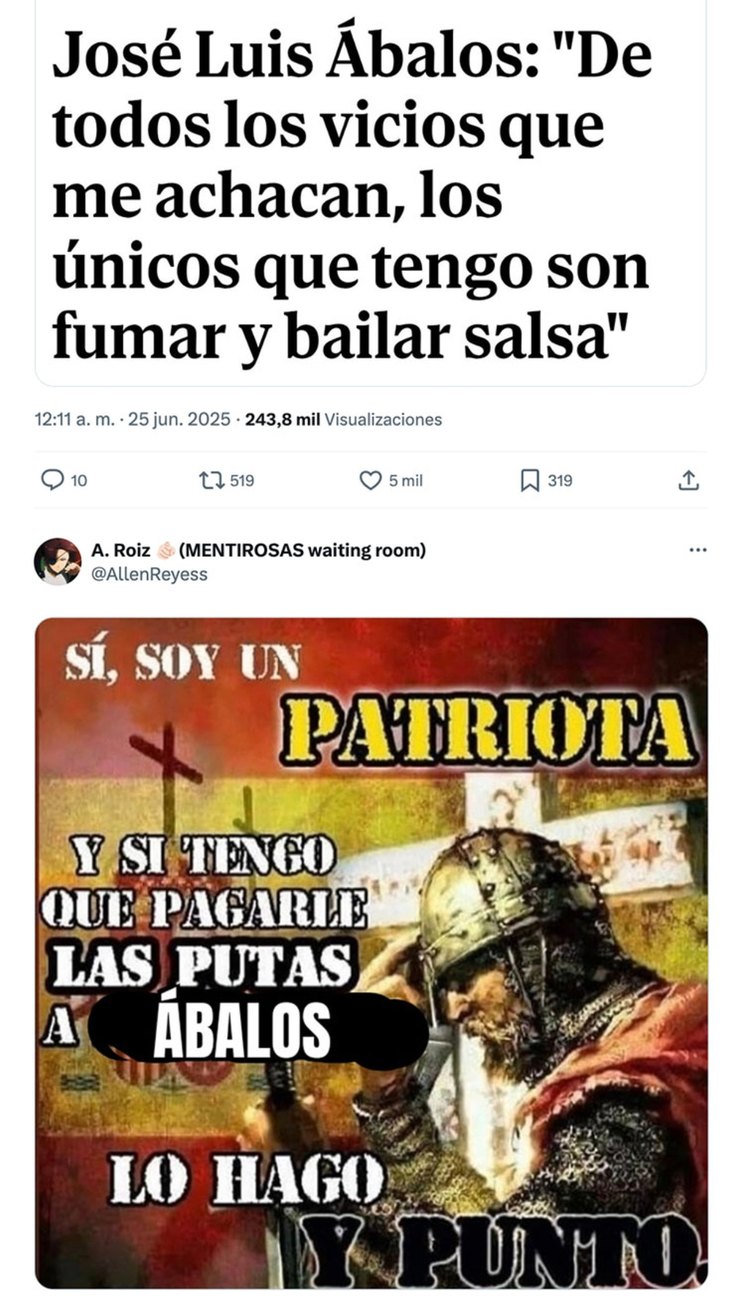 Ábalos dice que solo fuma y baila salsa lo demás invento - meme