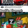 Bastián Diamond es un youtuber que hace mucho contenido con respecto al universo de Cars como What if's, teorías, escenas eliminadas,etc.
