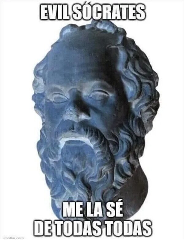 Sócrates si estuviera basado - meme