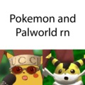 Pokemon and Palworld meme
