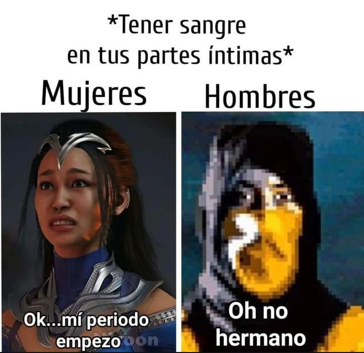Alguien sabe por qué el semen es rojo? - meme