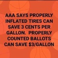 Properly counted ballots can save $3/gallon