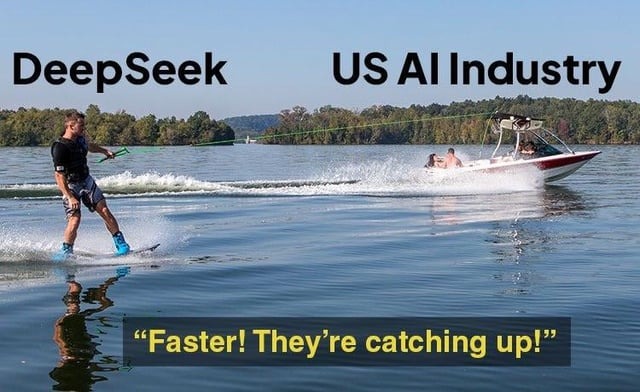 Deepseek growth be like - meme