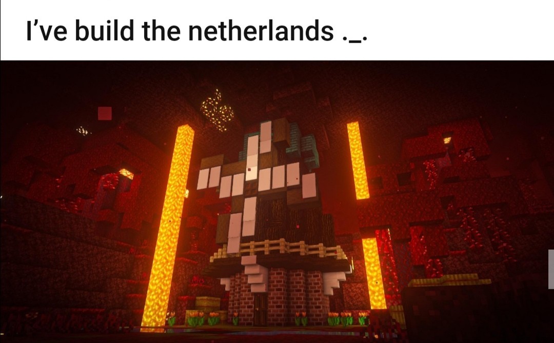 Wow ce mec a fait les Pays Bas dans minecraft - meme