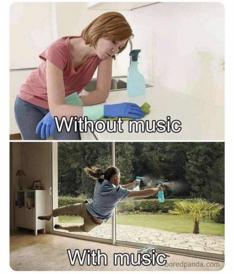 With music - meme