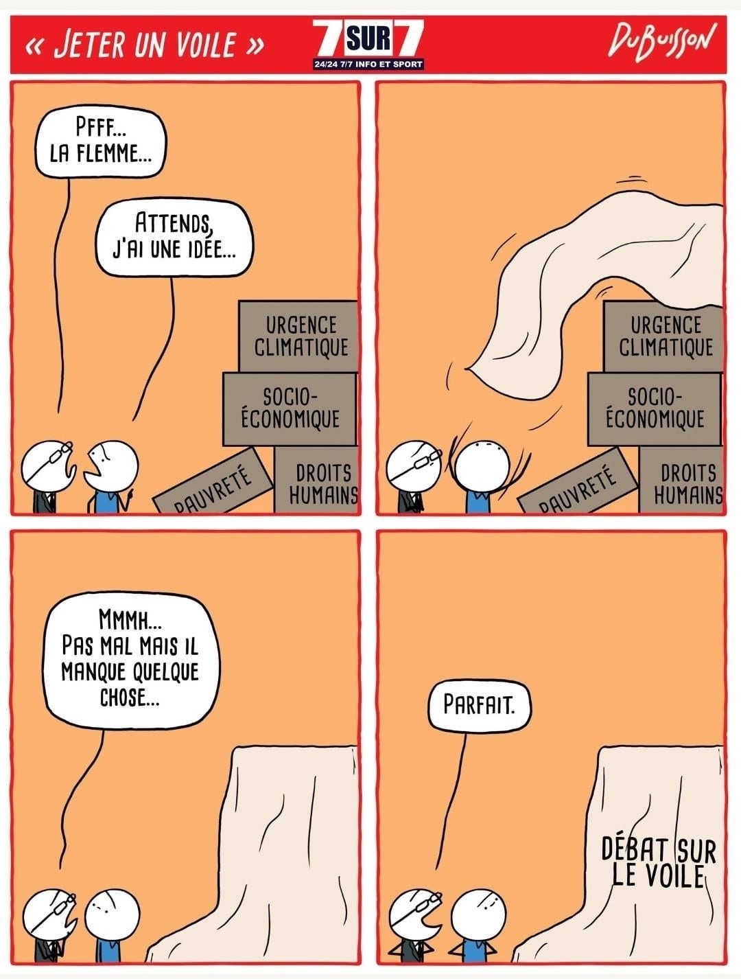 Quand un débat sur le voile se transforme en crise climatique - meme