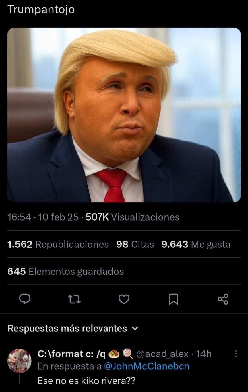 Ese no es Kiko Rivera? Trumpantojo modo deluxe - meme
