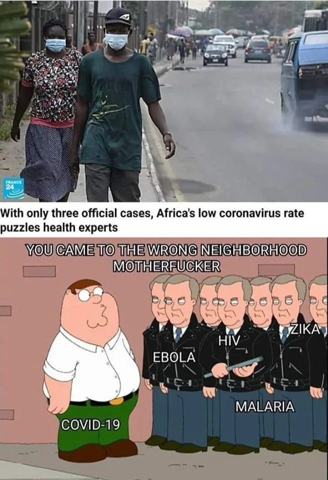 Covid in Africa - meme