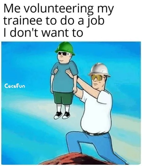 Trainee meme