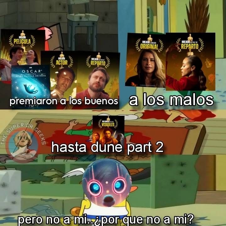 Que no lo hayan nominado no la hace una mala pelicula xdd - meme