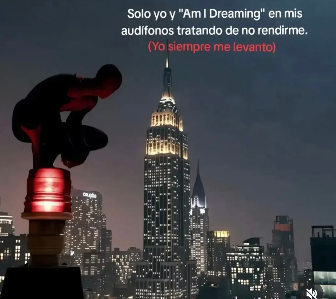 Yo y Am I Dreaming intentando no rendirme desde 2002 - meme