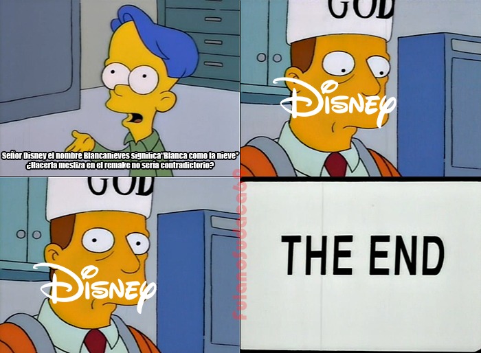 Ahora sí que la cago Disney - meme