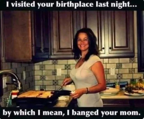 I visited your birthpace - meme