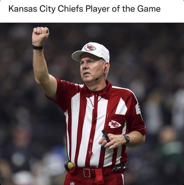 Kansas City Chiefs player of the game - meme
