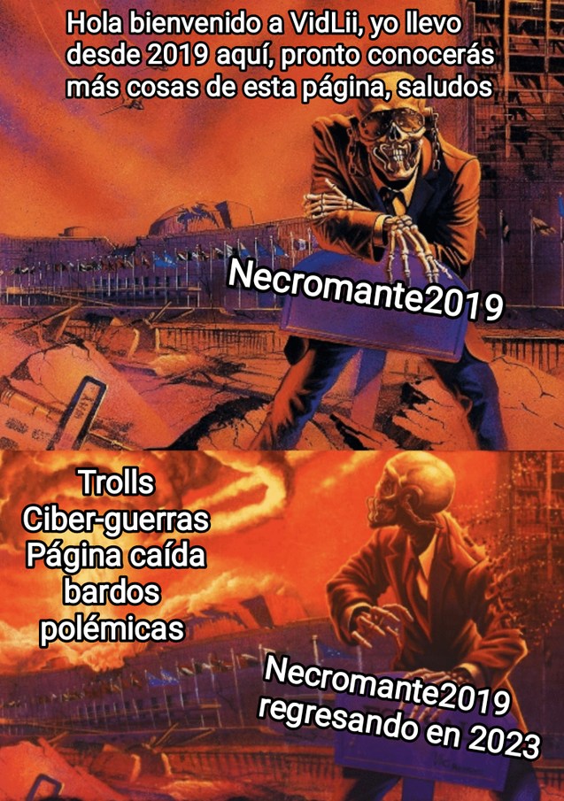 Dragón Gótico es Necromante2019 (regreso) - meme