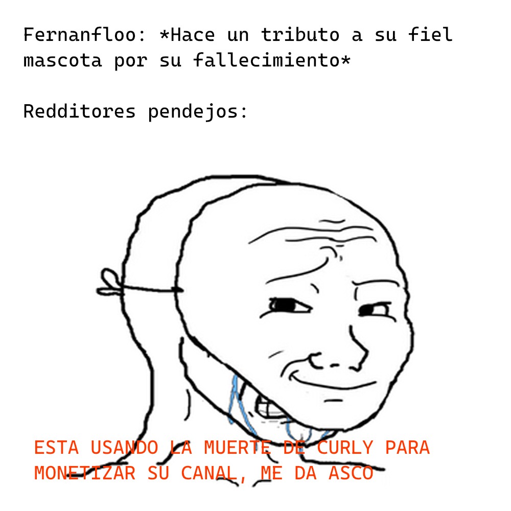 Primero se quejaban que hacia publicidad, y ahora dicen que usa a Curly para monetizar? el internet esta lleno de simios sinceramente - meme