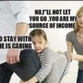 Child support as a source of income