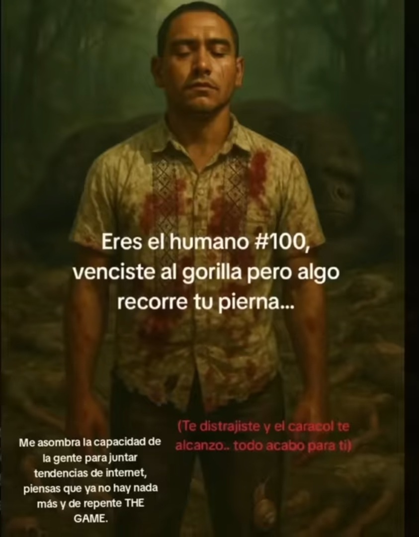 Premio a la amalgama de memes, primero, 100 humanos vs 1 gorila, segundo, tienes todo, pero un caracol te persigue y si te alcanza todo termina, tercero, meme hecho con I.A. Tercero, juntar memes y quinto, the gane, donde todos participan y saben pierden