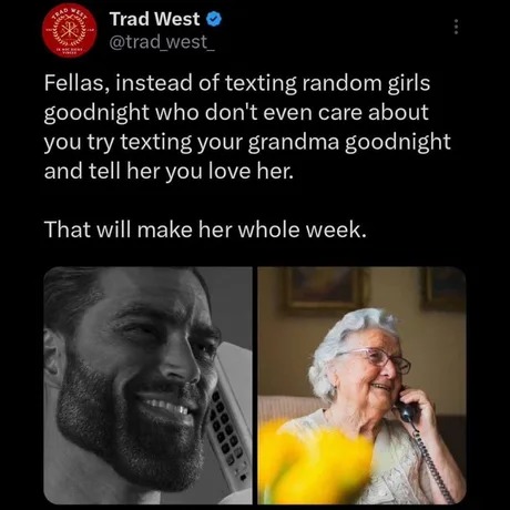 Text your grandma pal - meme