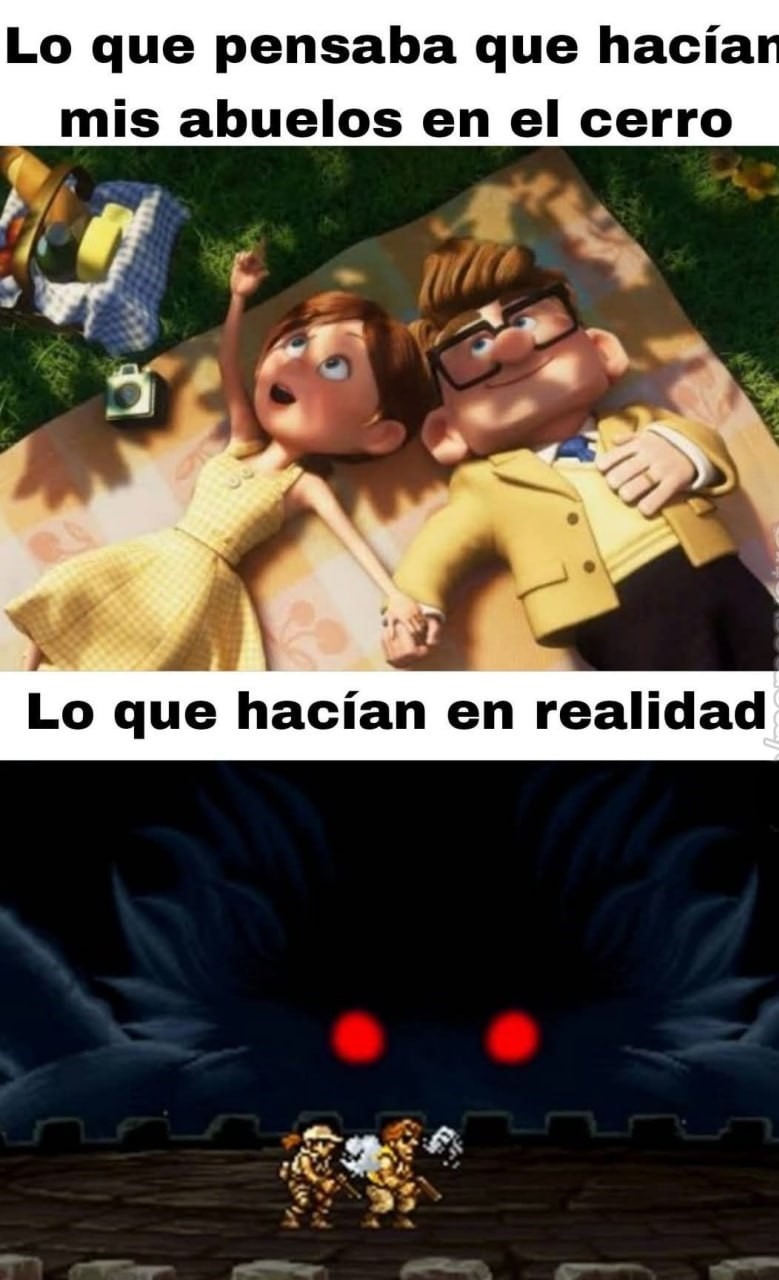 Lo que pensaba que hacían mis abuelos en el cerro. Lo que hacían en realidad - meme