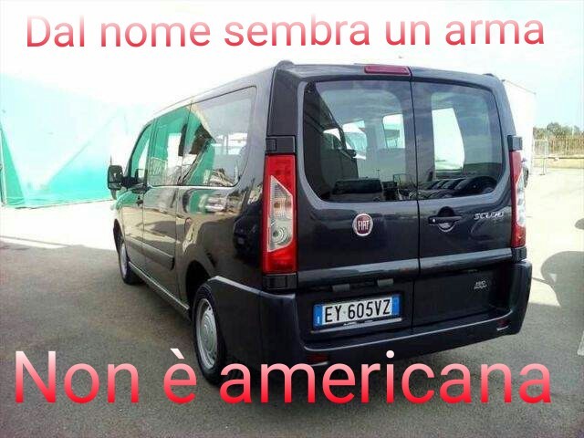 Il furgone è della Fiat e si chiama scudo combinato o semplicemente scudo - meme