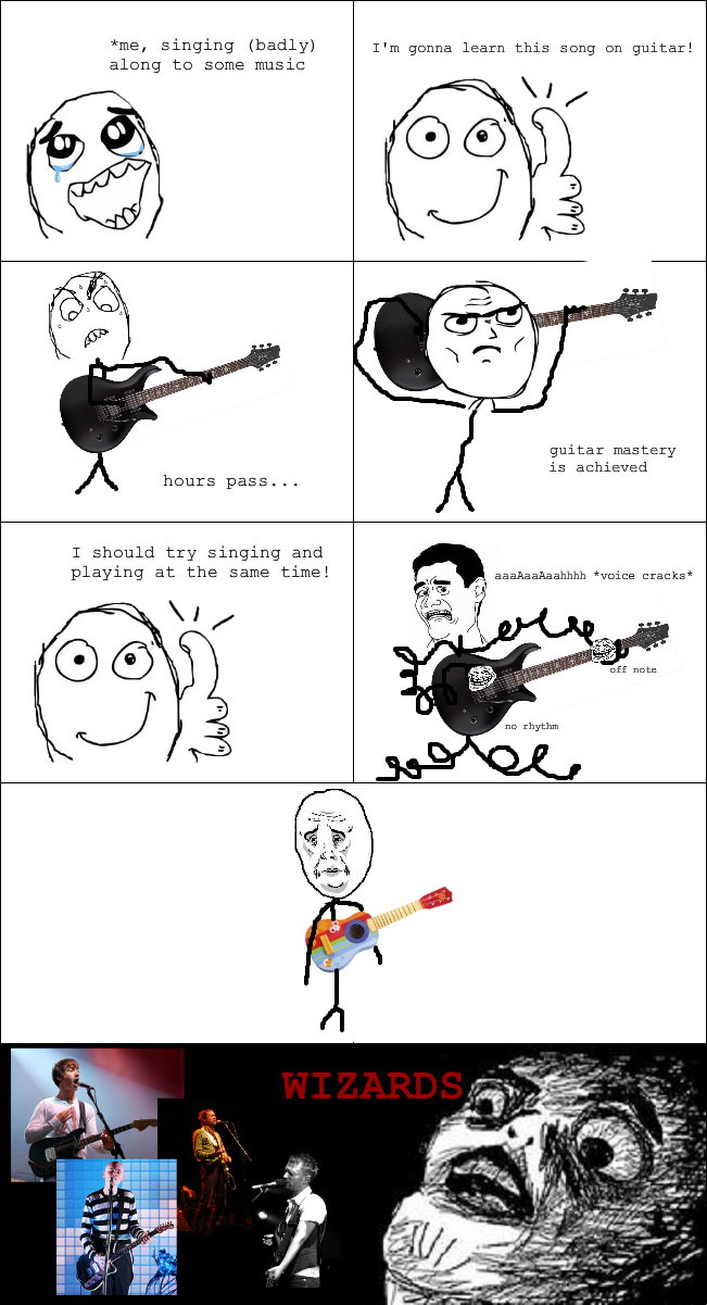 Old but gold maymay i can relate too. As a lead guitarist i never sing anyway - meme