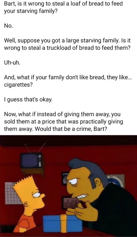 Would that be a crime? - meme
