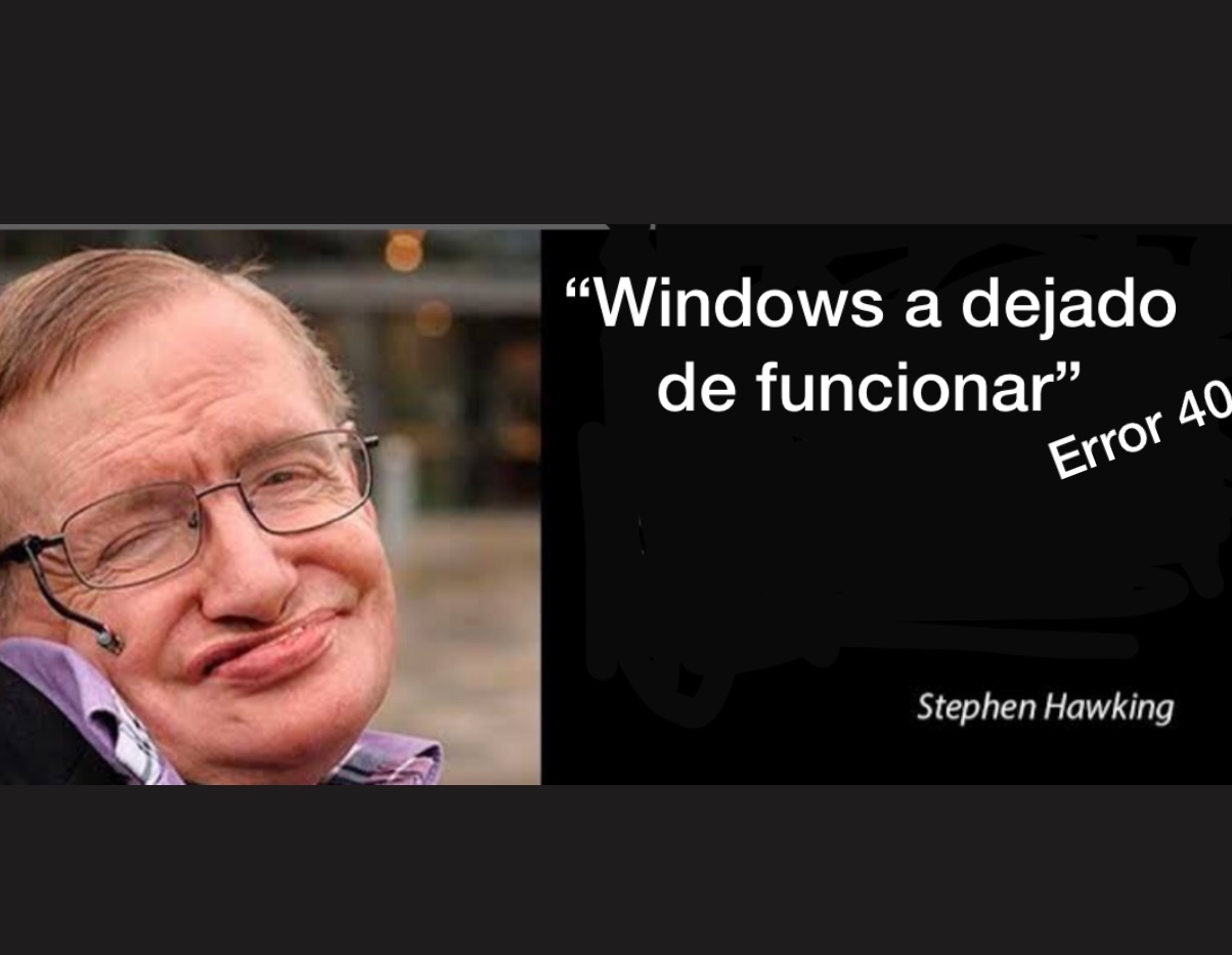 Últimas palabras de Stephen Hawking - meme