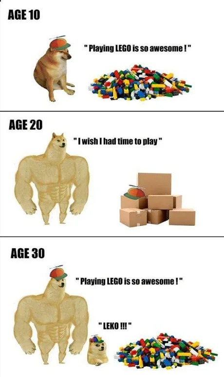 Lego enjoyers - meme