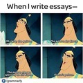 When i write essays