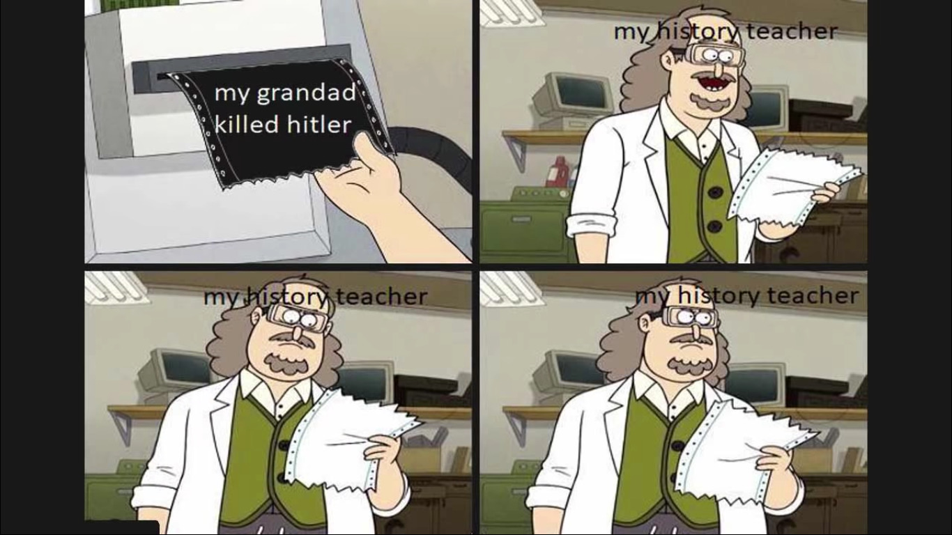 my grandad is hitler - meme