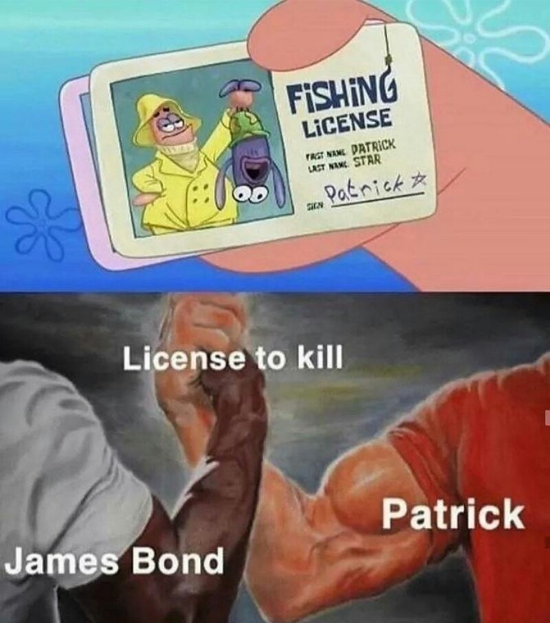 Fishing license - meme