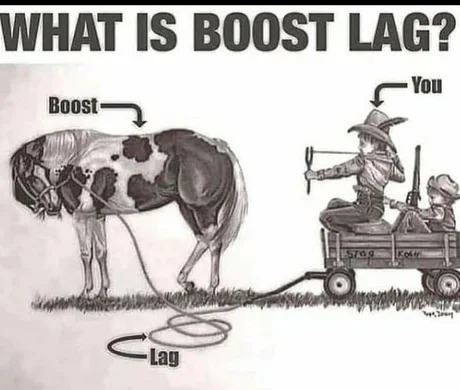 What is boost lag? - meme